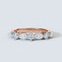 Romance Marquise and Round Lab-Grown Diamond Half-Eternity Ring in Rose Gold Front View